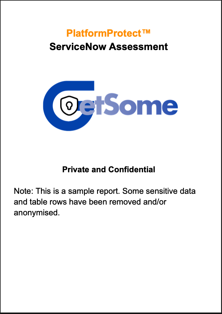 PlatformProtect sample report